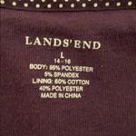 Lands' End EUC Lands’ End size L purple fleece vest. Photo 3