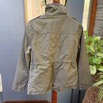 Ambiance Olive Green, Faux Sherpa Lined Utility Military Jacket, Size M Green Size M Photo 5
