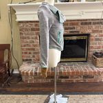 Xhilaration Gray Bomber Jacket with Green Trim Photo 3
