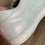 P448  John pearl glitter leather monochrome sneakers size 38 Photo 3