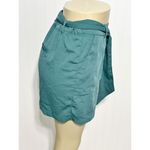 A New Day  Women's High-Rise Tie Waist Paperbag Shorts Pockets Green‎ XL Photo 2