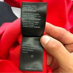 Bebe NWT  Coral Red Rosey Cut Out Mini Sweater Dress - Medium Photo 9