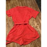 Gianni Bini GIANNA BINNI Terrycloth Romper Red Small Cover-Up Beach Vacation Classic Preppy Photo 6
