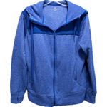 Adidas Climawarm Blue Zip Up Athletic Jacket Size Large (16-18) Pockets Logo Photo 0