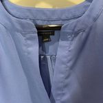 Ann Taylor Blue Relaxed Flutter Sleeve Blouse Photo 3