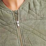 Anthropologie Sandie Quilted Floral Green Bomber Jacket Womens Sz S (4/6) Floral Photo 11