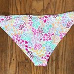 California Waves  Hipster Bikini Bottoms White Floral size L NWT Photo 1