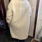 Bershka  Cream Teddy Jacket with Black Buttons Photo 1