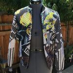 Clover Canyon Jacket Floral Maze Grid Bomber (1) Photo 6