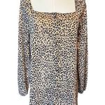 Hayden Cheetah Print Button Up Top. Can also be Worn off Shoulder. Size Medium Photo 0
