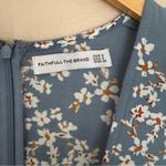Faithfull the Brand Faithful The Brand Chloe Floral Midi Blue Dress Size 2 Photo 4