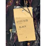 NWT Mandalay Black Purple Silk Beaded Sequin Feather Mini Evening Dress Womens 4 Photo 12