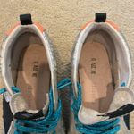 Golden Goose  Gray and White Sneakers with Blue Laces Photo 8