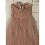 Faeriesty Light Pink Strapless Gown, Bra, Lace Front, Tulle Skirt, XS Photo 4