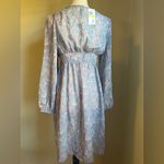 Derek Heart  Blue pink Floral Sheer Tunic boho cottage core romantic medium‎ Photo 2