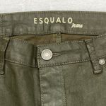 Esqualo Jeans Womens 8 Designer‎ Stretch wax coated green denim Photo 7