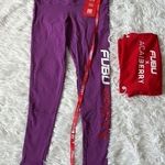 FUBU X ACAIBERRY FUBU SPORTS Purple Scrunch logo print LEGGING SIZE XLARGE Photo 0