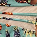 {S} Pineapple With Sunglasses Bikini Smocked Top Teal Yellow Size undefined Photo 2