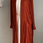 Cupcakes and Cashmere New  Women’s Luxe Open Front Duster Jacket in Paprika Photo 0