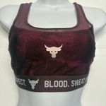 Under Armour Under‎ Armour Womens Blood Sweat Respect Project Rock Sports Bra Size Small Photo 2