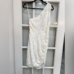 Sam Edelman White One-Shoulder Lace Mini Dress Size 6 Small S NWT Photo 5