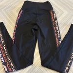 Beach Riot  Women’s Black Leggings with Side Animal Print Stripes - Size XS Photo 4