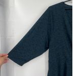 Torrid  Faux Wrap Knit Dress Sz 4X Blue Ribbed Stretchy V-Neck Comfy Curvy Soft Photo 3