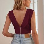 SheIn Thick Strap V Neck Tank Top Photo 1