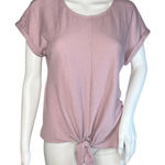 W5  Shirt Womens Medium Purple Pink Ribbed Knit Updated‎ Basic Neutral Minimalist Photo 0