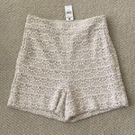 EXPRESS NEW High Rise Scalloped Lace Shorts Business Chic Cream 00 0 NWT RARE Photo 0