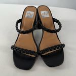 Dolve Vita Braided Block Heel Sandal in Black Size 8‎ Photo 2