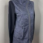 Lululemon Daily Yoga Jacket Slub Denim Polar Haze Black Full Zip Women’s Sz 8 Photo 0