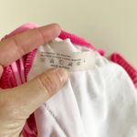 [Hot Pink] Ribbed Textured Asymmetrical Strap One Piece Cheeky Swimsuit Sz Large Pink Photo 10