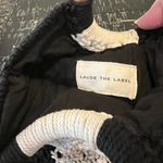 Laude the Label Mini Macramé Bag with Wooden Handles Black Photo 4