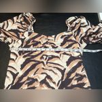 Boohoo Black and Cream Zebra Print Long Sleeve Dress Photo 9