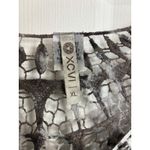 XCVI  Crochet Open Knit Tie Dye Abtract Tunic Top Size XL Lagenlook Artsy Boho Photo 4