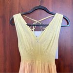 S/W/F Sunset Tiered Ombre 100% Cotton Maxi Dress Size Small Revolve Photo 3