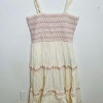 Splendid Women's White Pink Cotton Colorful Trim Riviera Maxi Dress Size XL Photo 9