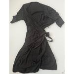 QUINCE XS Black Wrap Dress Photo 3