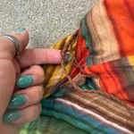 Wet Seal Y2K Boho Hippie Stripe Handkerchief Hem Elastic Skirt Braided Belt Photo 4