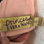 Princess Vera wang cut out back raw hem dress in peach size 9 juniors NWOT Pink Photo 3