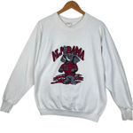 Fruit of the Loom Vintage Alabama Crimson Tide Sweatshirt Womens White NCAA Football Roll Tide 90s Photo 0