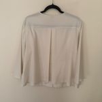 Chico's ‎ Blazer Square-Cut Crepe Jacket Size 3/XL Ivory Career Office Business Photo 8