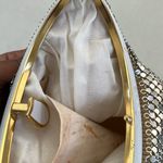 Vintage aluminum purse in white, silver & gold. White Photo 11