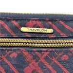 Travelon  Anti-theft Wallet RFID Blocking Clutch/Wallet -  Burgundy/Navy Photo 4