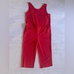 Ava & Viv Takuni USA Jumpsuit Red2X Wide Leg Short Sleeves Summer Comfy Pockets Drawstring Photo 1