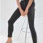 Denim Forum The Lola High Rise Skinny Crop Black Faded Wash Jeans Size 26 Photo 0