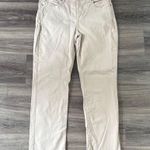 NYDJ  Light Tan Straight-Leg Jeans 14 High Rise Denim Stretchy Photo 0