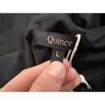 Quince  Black Tencel Jersey Side Tie Dress Sleeveless Midi Wrap Sz Large L NEW Photo 5