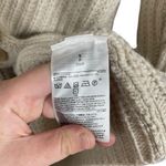 Banana Republic  Oversized Cable Knit Wool/Alpaca Blend Cardigan in Beige Size S Photo 7